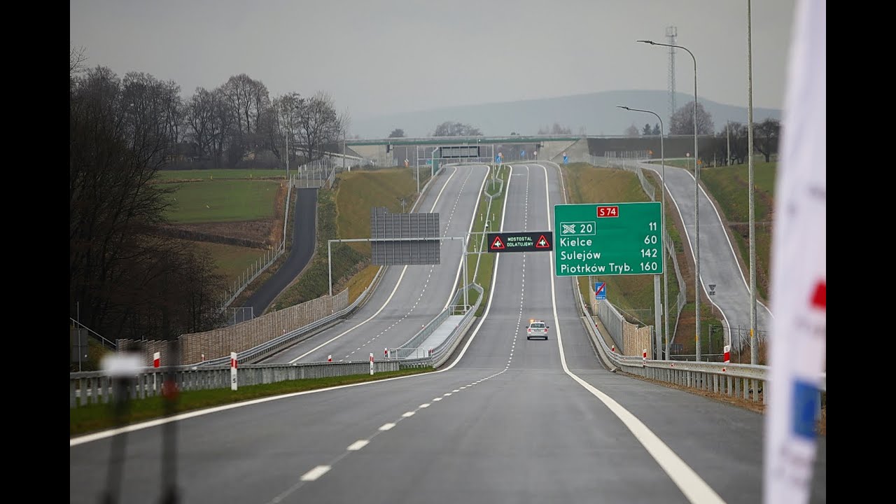 Trasa S74. Przejazd obwodnicą Opatowa