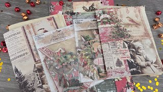 Starting A Christmas Tim Holtz inspired Journal.  🎄