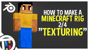 Blender Tutorial - How to make a Minecraft Rig - Texturing [2/4]