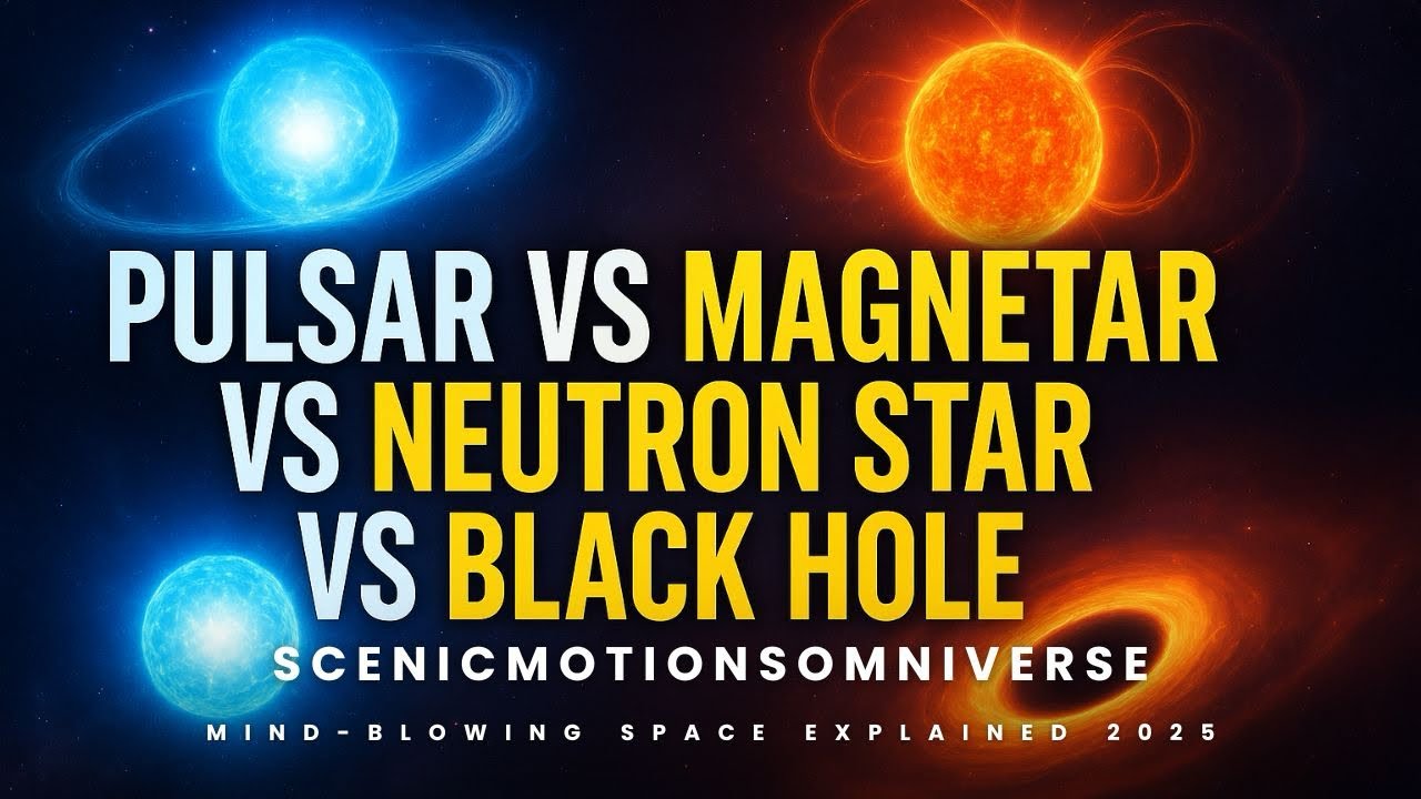Pulsar vs Magnetar vs Neutron Star vs Black Hole | Mind-Blowing Space ...