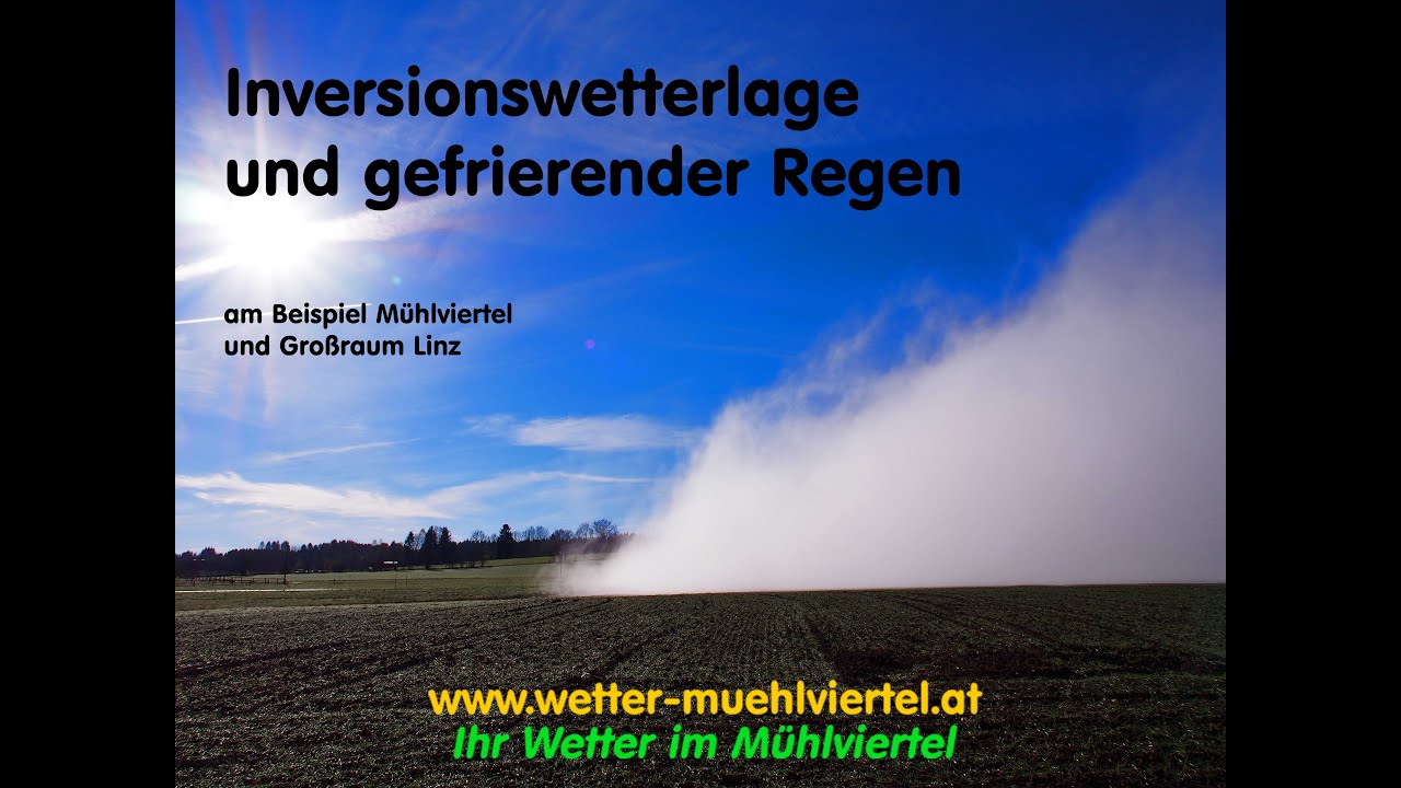 Wetterwissen Inversionswetterlage und gefrierender Regen YouTube