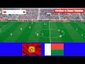 Кыргызстан vs  Мадагаскар  - Товарищеский матч 2026 года | Геймплей PES 21