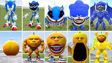 EVOLUTION OF SONIC EXE VS EVOLUTION OF ODINDINDUN ITALIAN BRAINROT ANIMALS? In Garry