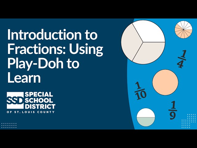 Make Fractions with Play Dough!