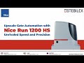 Nice Run 1200 HS Electromechanical Motor for Sliding Gates | UAE | Egypt | Qatar #stebilex