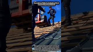 Smart Roof Tile Installation That Saves Time and Effort #satisfying #construction #engineering