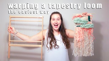 How to warp a tapestry loom (frame loom)