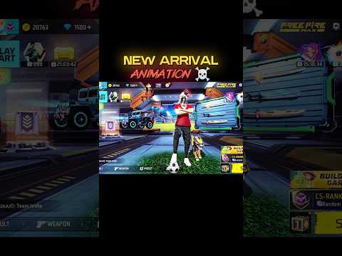 New Arrival Animation ☠️ #freefire #mychannel #gauravyt