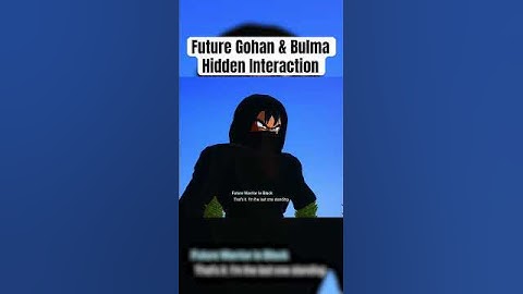 Future Gohan Bulma Interaction in Sparking Zero#dragonballsparkingzero #dragonball #sparkingzero