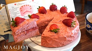 🍓💗Strawberry Cake🍓💗 Yummy and Satisfying Cake Making