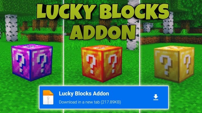 Vanilla Lucky Block Addon for Minecraft PE 1.13