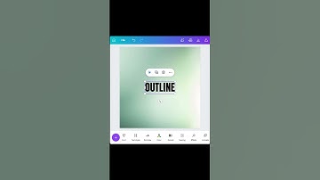 🔥How to Create Text with an Outline in Canva! #shorts