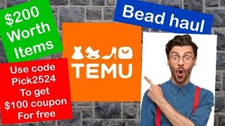 Huge Bead haul from TEMU || Plenty of products for cheap price. 🙀