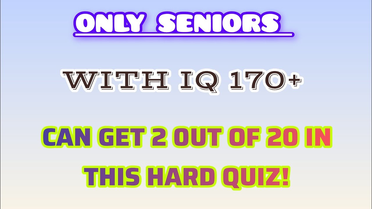 🧠 Only the Sharpest Minds Can Pass This English IQ Test