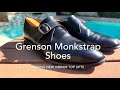 Grenson monkstrap shoe repair  replacing rubber heel top lifts
