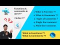what is functions ?? || day - 9  || what is comments in coding ? || single &amp; multi line comments