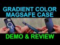 MagSafe Slim Case Gradient Blue Purple Color for iPhone 13 and 12 Series by Superone Demo Review