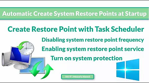 How to Create Restore Points Automatically on Startup Every Once on Windows 10