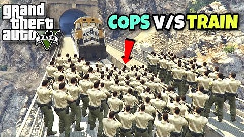 COPS VS TRAIN | CAN COPS STOP THE TRAIN IN GTA 5?