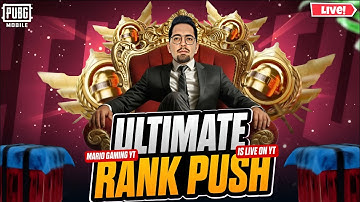 SERIOUS ULTIMATE RANK PUSH DAY 11 | PUBG MOBILE LIVE | #pubgmobile #pubglive