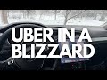 Uber driving during a BLIZZARD