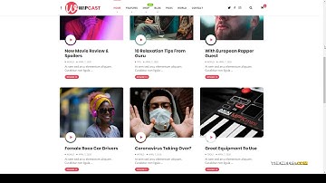 WipCast - A Podcast  Blogging WordPress Theme creative podcast Easy Create Website