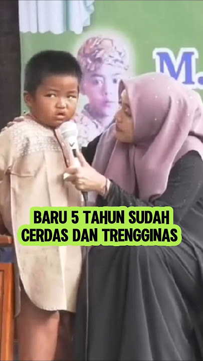 Baru 5 tahun sudah Trengginas, pengajian lucu ustadzah mumpuni.