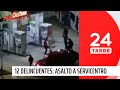 Robo a servicentro: amenazaron, amarraron y encerraron a un trabajador en Quilpué | 24 Horas TVN