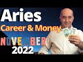 Aries November 2022 Career &amp; Money. SUCCESS WITH A BIG DECISION AS YOU MEET AN IMPORTANT PERSON !!