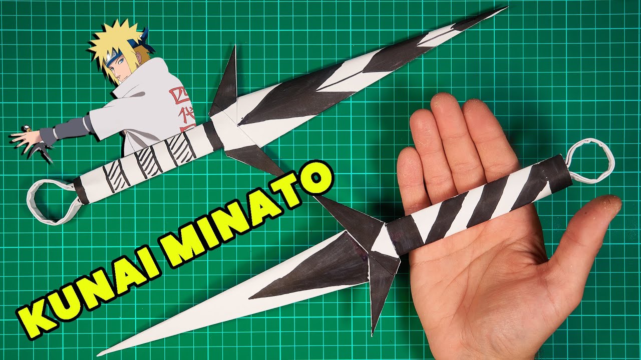 Нож кунай из бумаги. Оригами кунай Минато. Кунай из Наруто из бумаги а4. Нож кунай Минато. Кунай Минато из Наруто из бумаги.