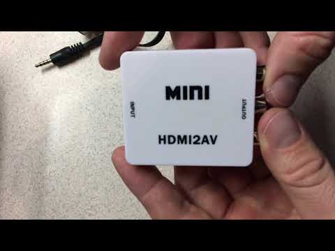 Видео: КАК ПОДКЛЮЧИТЬ HDMI К СТАРОМУ ТЕЛЕВИЗОРУ .Конвертер HDMI to AV
