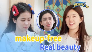 Bailu&Zhao lusi&Angelababywho is the queen without makeup? #keeprunningoriginal