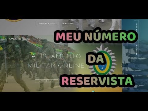 Como descobrir o numero da reservista - 2019 - YouTube