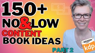 Types of No Content and Low Content Books. Print On Demand Books for Amazon KDP **Video: 2 of 12**