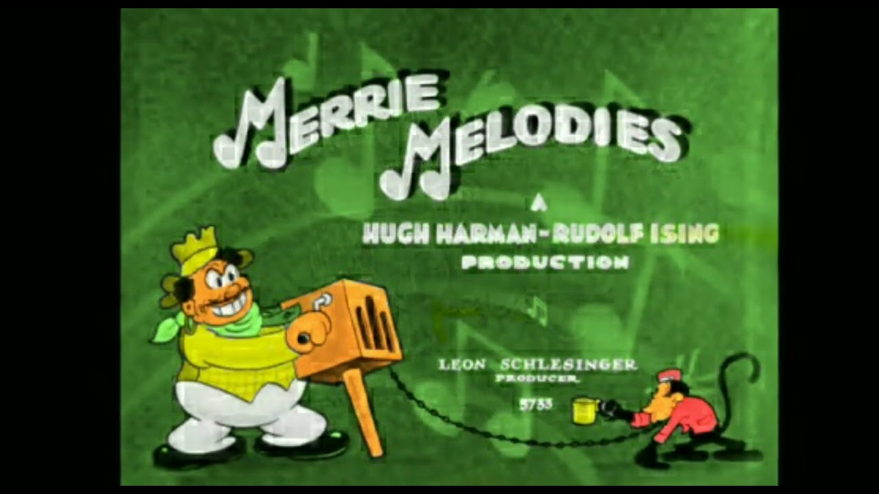 Merrie Melodies 1933 Intro COLORIZED YouTube