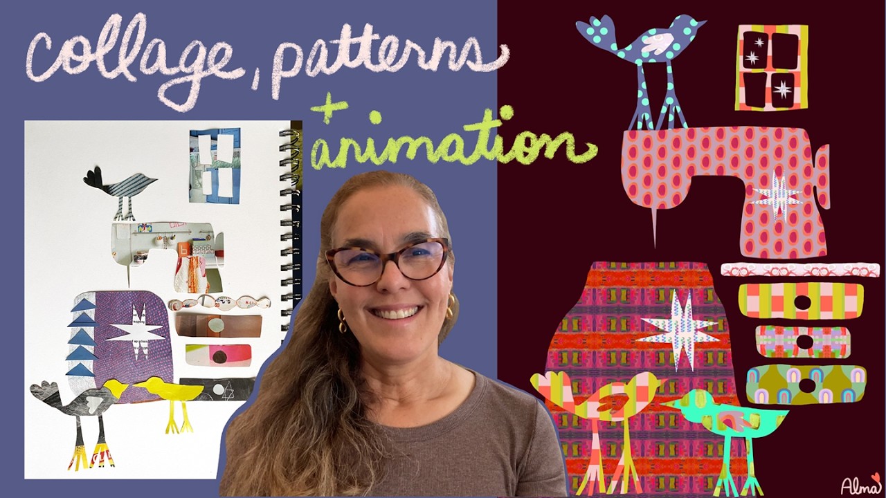 From Collage to Patterns to Animation