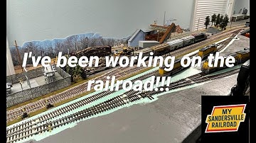 Layout update ~ Building an extension for a HO scale shelf layout! ~ My Sandersville Railroad