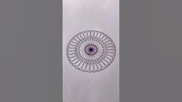 Amazing Spirograph #noise #art #impossible #satisfying #pattern #relaxing #shorts #skills #asmr