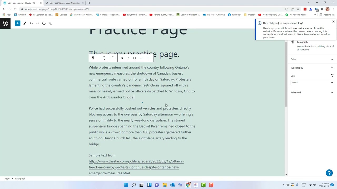 WordPress Quote Block