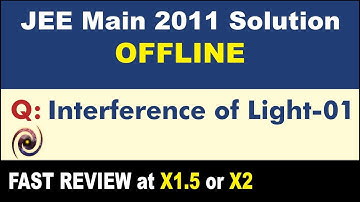 JEE Main 2011 Physics Solutions | Interference of Light-01