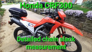 CRF300 PROPER/CORRECT way to do chain slack measurement