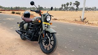 Youth icon 💫  New Royal Enfield classic 350 Marsh grey // in detailed  Full review 🔥 // Telugu