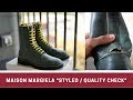 Style Guide : Quality Check "Maison Margiela Combat boots"