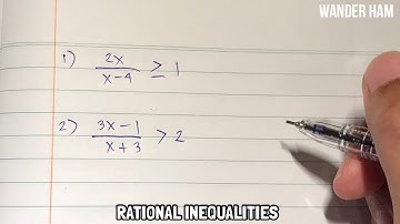 Solving Rational Inequalities