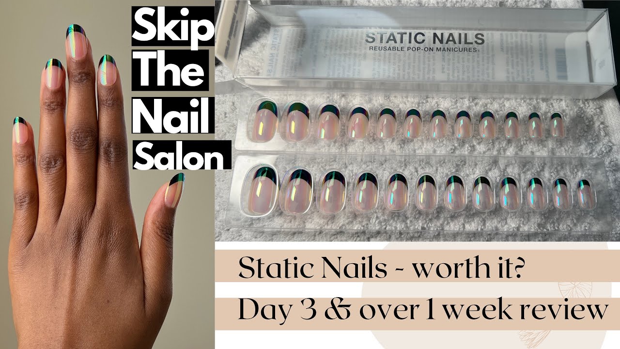 At Home static nails application|Tutorial|Long lasting|DIY Home manicure |Honest review|Reusable?