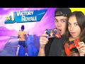 Playing controller with my GIRLFRIEND on Fortnite...
