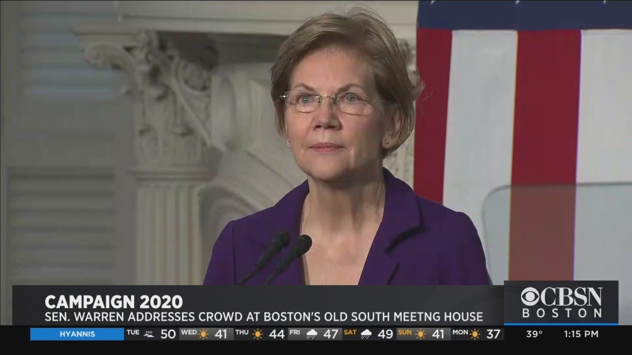 Elizabeth Warren Marks 1 Year Of Running For President At Boston Event ...