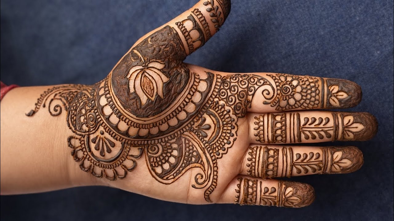 Simple and easy mehndi design | bridal mehandi design | mehndi🪄
