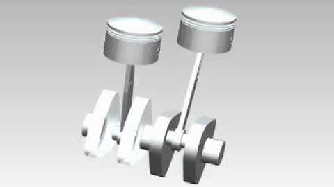 NX Motion Simulation - Crankshaf Piston 2 video (Imran )