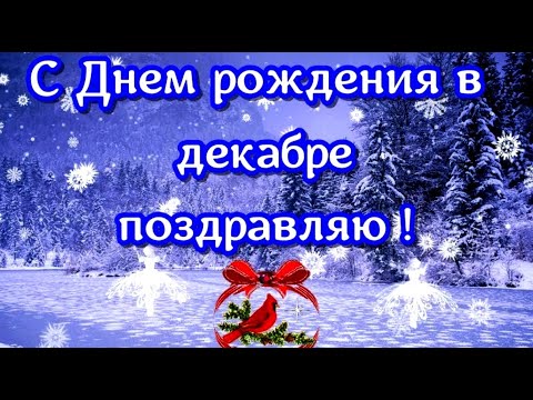 В светлый и радостный день декабря поздравляю с днём рождения. #видеооткрытки #анимация